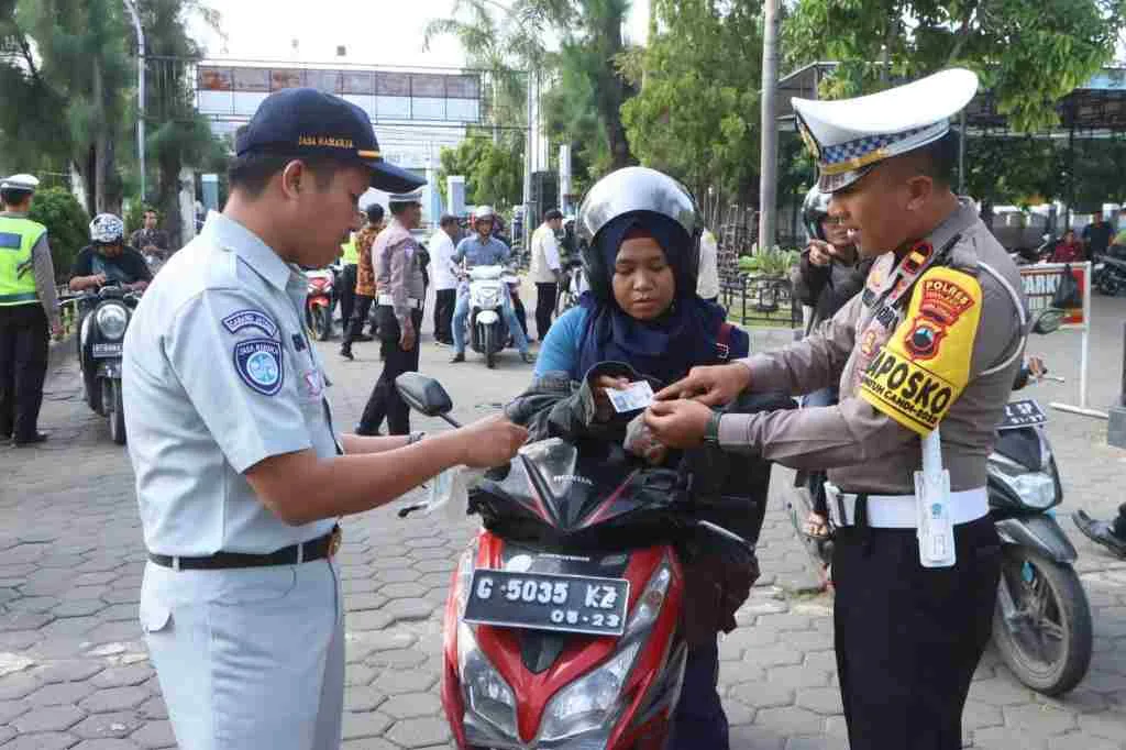 Razia Gabungan Kota Tegal, Dorong Kepatuhan Pajak Kendaraan dan Disiplin Berlalu Lintas