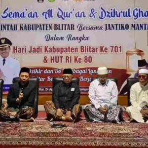 Bupati Blitar Hadiri Semaan Al Qur'an dan Dzikrul Chofilin Jantiko Mantab, Sebuah Ikhtiar Spiritual