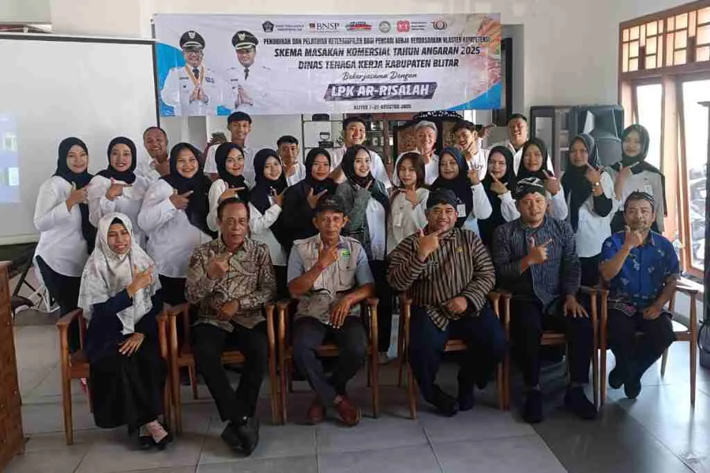 Disnaker Kabupaten Blitar Gelar Pelatihan Juru Masak Bersertifikasi BNSP