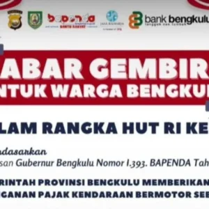 Kabar Gembira, Gubernur Bengkulu Resmi Berlakukan Diskon Pajak Kendaraan Hingga 31 Desember 2025