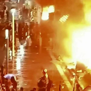 Halte Bus Transjakarta di Pasar Senen, Jakarta Pusat Dibakar Massa