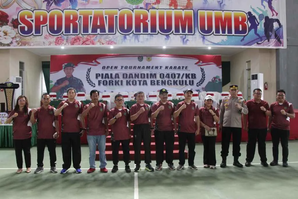 Open Turnamen Karate Piala Dandim 0407 Dimulai, Dandim Widi Rahman Targetkan Jaring Atlet Potensial