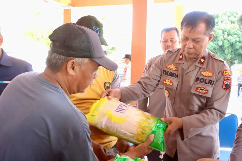 Polres Tegal Kota Gelar Operasi Pasar Murah, Warga Serbu Beras Rp11.500 per Kg