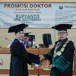 Rupyanto Raih Gelar Doktor ke-28 di UIN Fatmawati Soekarno Bengkulu