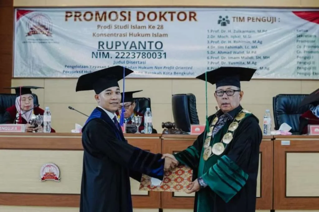 Rupyanto Raih Gelar Doktor ke-28 di UIN Fatmawati Soekarno Bengkulu