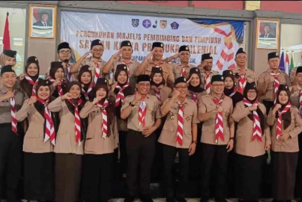 Pramuka Saka Milenial Tegal Dilantik, Dorong Literasi Digital Generasi Muda