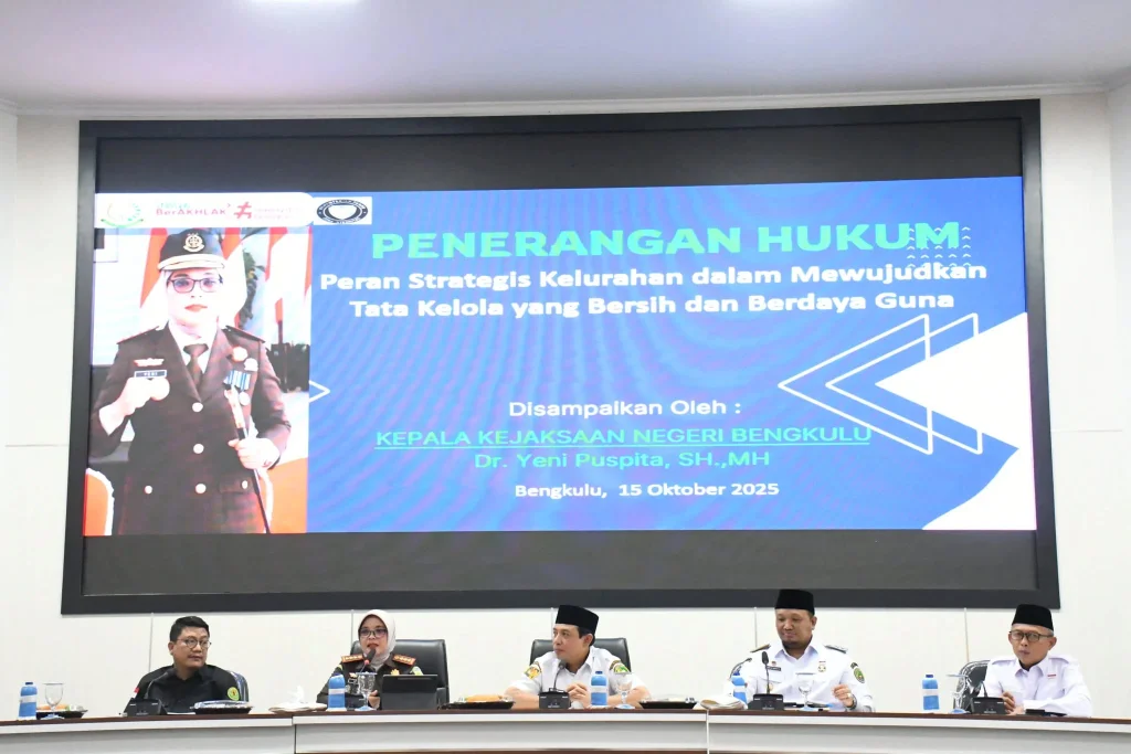 Kejaksaan dan Pemkot Bengkulu Gelar Penerangan Hukum untuk Kelurahan Optimal