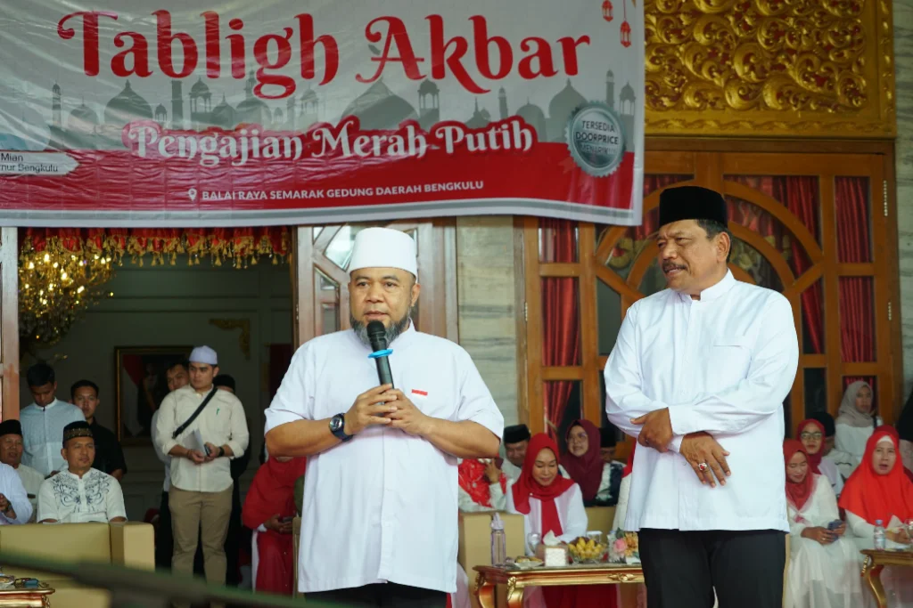 Tabligh Akbar Merah Putih: Ribuan Jamaah Penuhi Balai Raya Semarak Bengkulu
