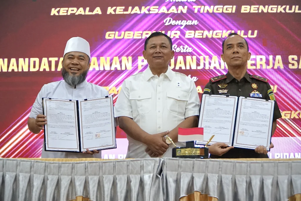 MoU Pemprov-Kejati Bengkulu Dorong Hukum Humanis, Tekan Residivisme dan Kurangi Beban Lapas