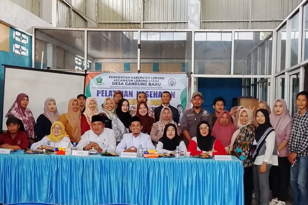 Pemerintah Desa Gandung Baru Gelar Pelatihan Kesehatan, Dorong Warga Terapkan PHBS