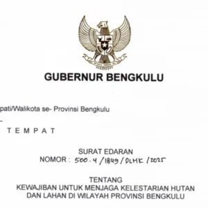 Antisipasi Bencana Sumatera, Gubernur Bengkulu Tegaskan Kewajiban Jaga Kelestarian Hutan dan Lahan