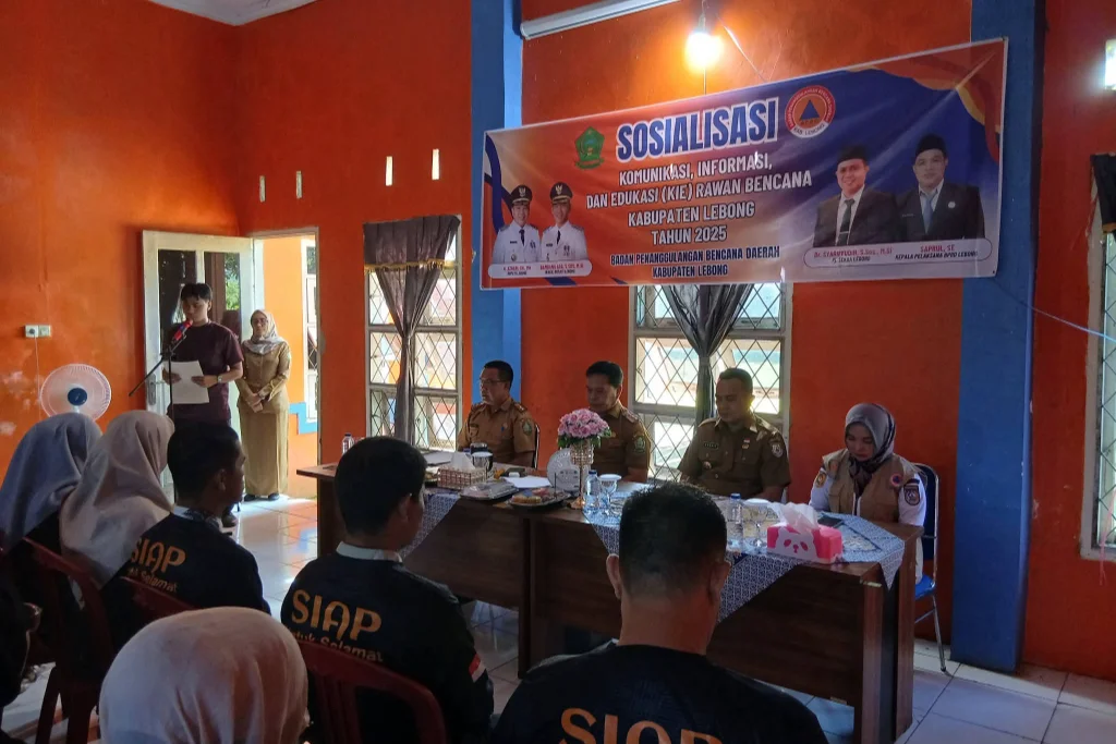 BPBD Lebong Perkuat Kesiapsiagaan Bencana Melalui Sosialisasi KIE untuk Masyarakat dan Relawan