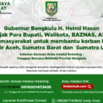 Pemprov Bengkulu Targetkan 3 Miliar Untuk Bantu Korban Bencana di Sumbar, Sumut, dan Aceh