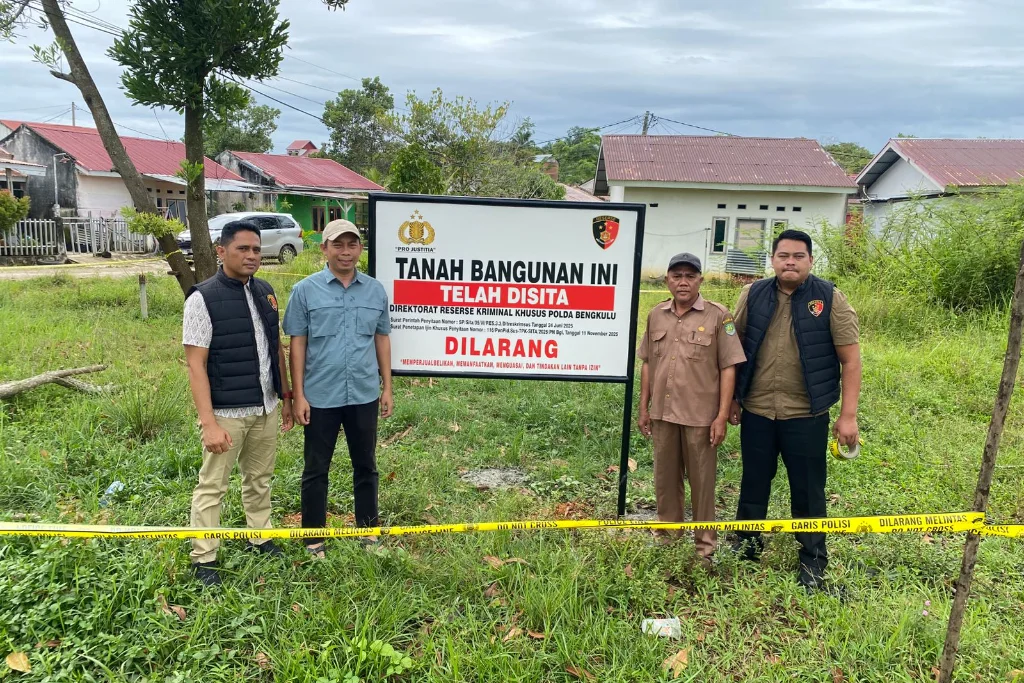 Polda Bengkulu Sita Tanah Tersangka Korupsi PDAM Tirta Hidayah