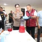 Batam Darurat Narkoba? Polda Kepri Blender Ribuan Ekstasi dan Liquid Vape Berbahaya!