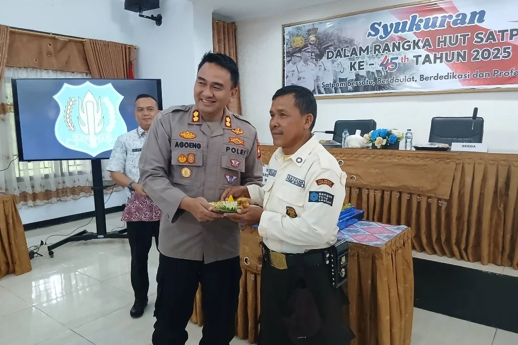 HUT Satpam ke-45, Kapolres Lebong Tekankan Profesionalisme