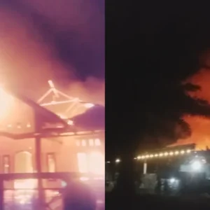 Kebakaran Hebat di Bumi Ayu Ujung, Api Dari Kandang Ayam Merambat ke Rumah Warga