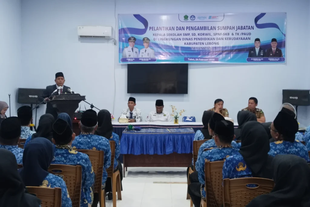 Penyegaran Organisasi Dikbud Lebong: 80 Kepala Sekolah Definitif Dilantik, Akhiri Jabatan Plt