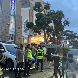 Polsek Lubuk Baja Amankan Ibadah Rabu Abu di Gereja Santo Petrus Lubuk Baja