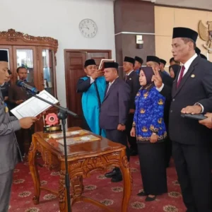 32 Pejabat Kabupaten Kaur Dirotasi, Dilantik Wabup