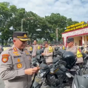 Kapolresta Bengkulu Siaga Penuh! Cek Armada, Pastikan Warga Punya Akses Cepat 110