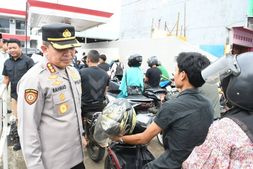 Kapolresta Bengkulu Sidak SPBU, Warga Diimbau Jangan Panik Laporkan ke 110 Jika Ada Pelanggaran