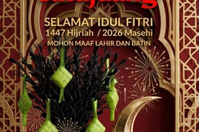 Satujuang Mengucapkan Selamat Idul Fitri 1447 Hijriah/2026 Masehi 'Mohon Maaf Lahir dan Batin'