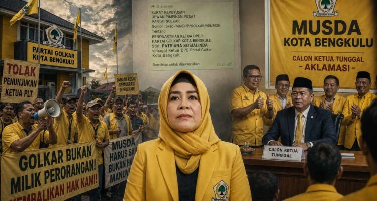 DPD Golkar Kota Bengkulu, Gejolak Berujung Aklamasi Calon Tunggal Ketua