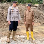 Kapolres Lebong Tinjau Lokasi Longsor Pinang Belapis Pastikan Keamanan Warga
