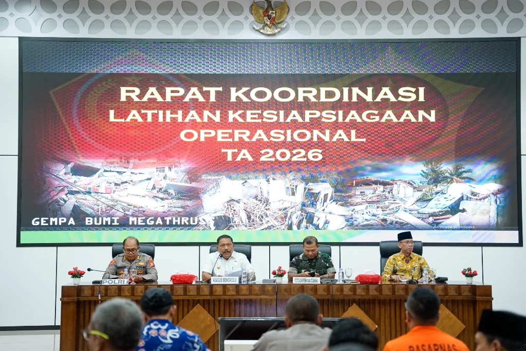Pemerintah Bengkulu dan TNI Perkuat Kesiapsiagaan Bencana Megathrust