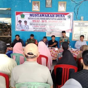 Pemerintah Desa Karang Dapo Tetapkan 34 KPM BLT DD