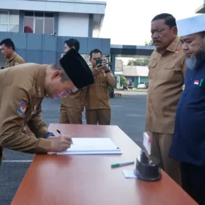 Seluruh Kepala OPD Bengkulu Tandatangani Surat Pernyataan Anti-Pungli
