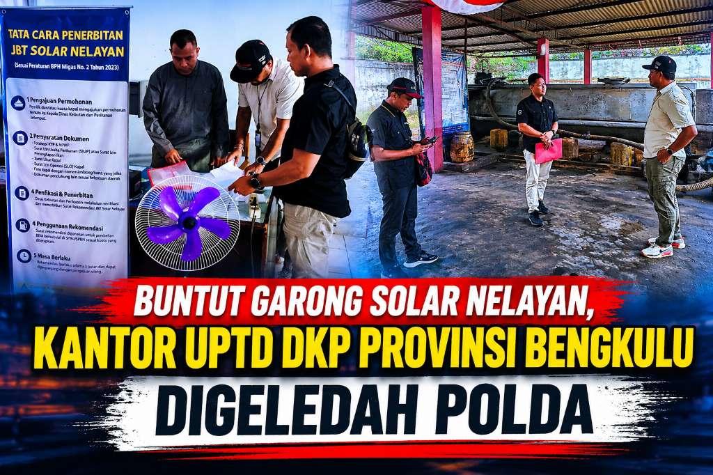 Tim dari Polda Bengkulu geledah Kantor UPTD DKP Provinsi Bengkulu