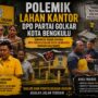 Konflik Lahan Kantor Golkar Kota Bengkulu Pecah: Aksi Segel, Somasi, Pembongkaran Paksa Hingga Laporan Pidana