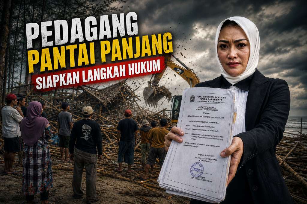 Pasca Pembongkaran Oleh Pemkot, Pedagang Pantai Panjang Siapkan Langkah Hukum