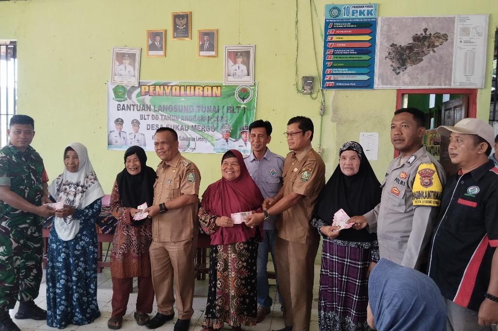 Pemdes Sukau Mergo Pastikan BLT DD Tepat Sasaran