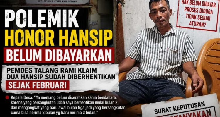 Pemdes Talang Rami Klaim Dua Linmas Dipecat, Korban Pertanyakan Surat Pemberhentian Pemdes Talang Rami Klaim Dua Linmas Dipecat, Korban Pertanyakan Surat Pemberhentian