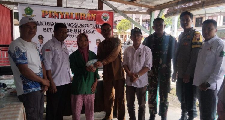 Pjs Kades Teluk Dien Pastikan Penerima BLT Tepat Sasaran