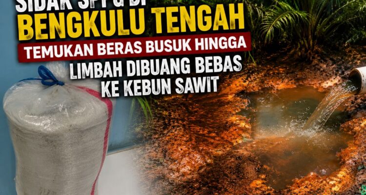 Sidak SPPG di Bengkulu Tengah Temukan Beras Busuk Hingga Limbah Dibuang Bebas ke Kebun Sawit