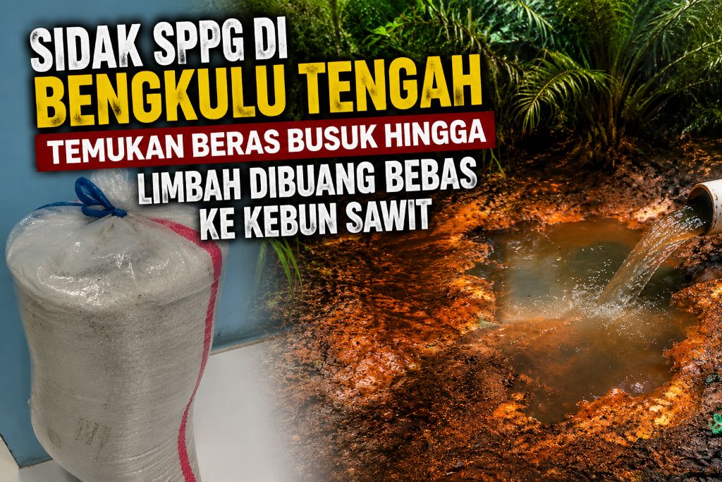 Sidak SPPG di Bengkulu Tengah Temukan Beras Busuk Hingga Limbah Dibuang Bebas ke Kebun Sawit