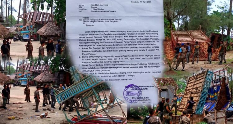 Surat Sakit Penggusuran Pantai Panjang Terindikasi Cacat Administrasi Fatal, Pemkot Bengkulu Terancam Digugat