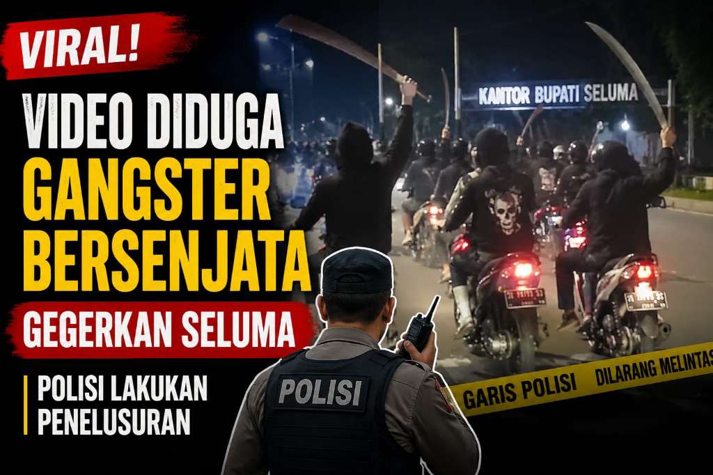 Viral! Video Diduga Gangster Bersenjata Gegerkan Seluma, Polisi Lakukan Penelusuran