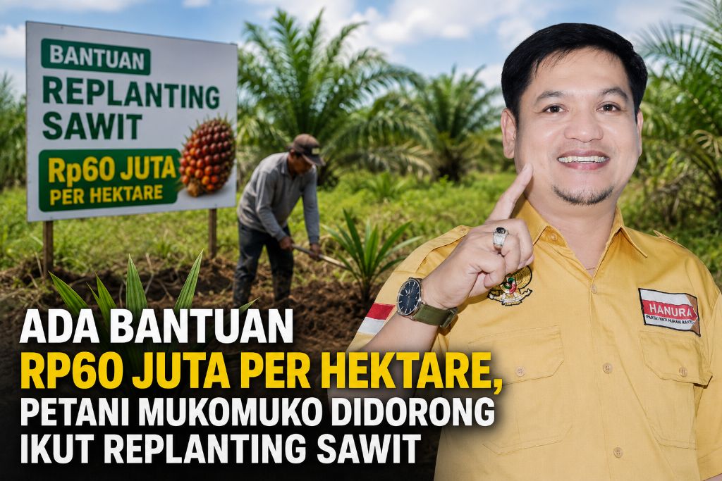 Ada Bantuan Rp60 Juta Per Hektare, Petani Mukomuko Didorong Ikut Replanting Sawit