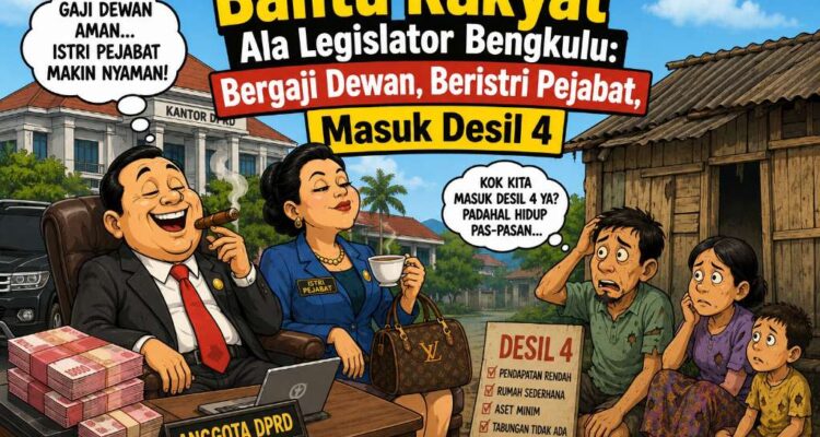 'Bantu Rakyat' Ala Legislator Bengkulu, Bergaji Dewan, Beristri Pejabat, Masuk Desil 4