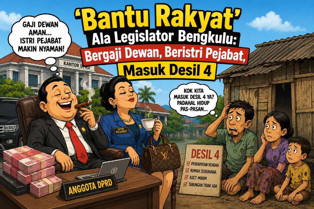 'Bantu Rakyat' Ala Legislator Bengkulu, Bergaji Dewan, Beristri Pejabat, Masuk Desil 4