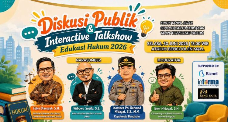 Hadirkan Mantan Jubir KPK, AMJ dan Azwira Gelar Talkshow 'Kritik Tanpa Jerat Hukum'