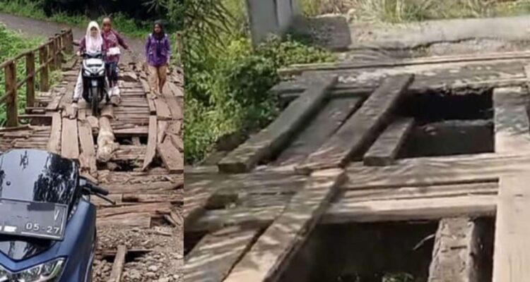 Jadi Jualan Kampanye Pilkada, Jembatan Vital di Lubuk Sandi Seluma Kini Telantar dan Rusak Parah