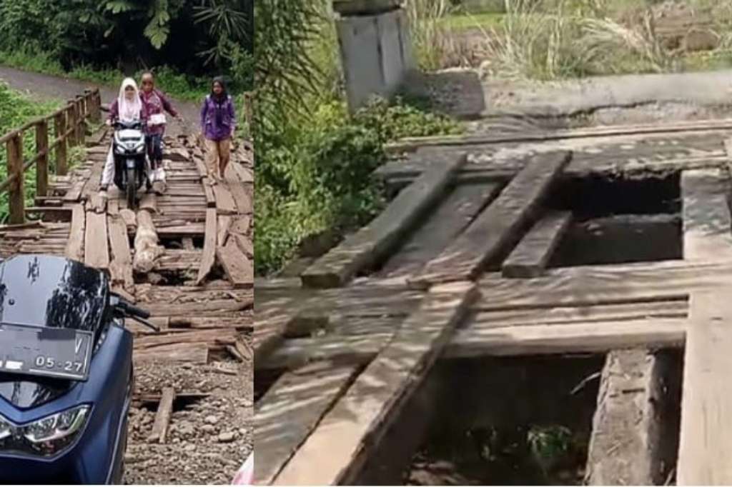 Jadi Jualan Kampanye Pilkada, Jembatan Vital di Lubuk Sandi Seluma Kini Telantar dan Rusak Parah