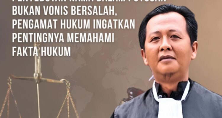 Nama Helmi Hasan Disebut dalam Putusan PDAM Tirta Hidayah, Pengamat, Bukan Vonis Bersalah