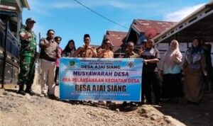 Pemdes Ajai Siang Gelar Pra Pelaksanaan Rehab Jalan Lingkungan